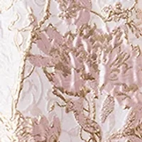 Women's Sleeveless Off the Shoulder Floral Print Scuba Gown