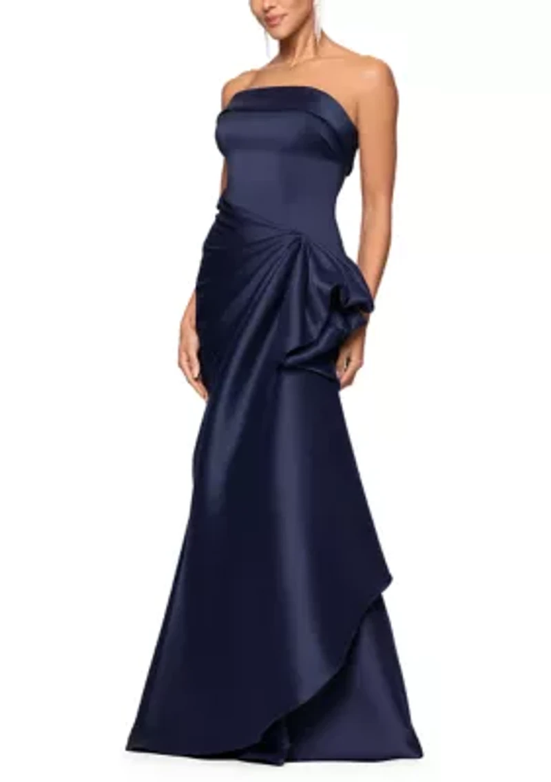 Women's Strapless Front Bow Gown