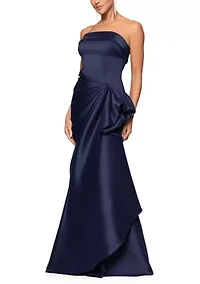 Women's Strapless Front Bow Gown