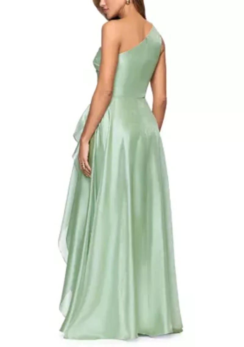 Women's Asymmetrical Ruffle Gown
