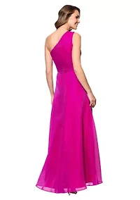 Women's Asymmetrical Ruffle Gown