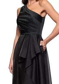 Women's Asymmetrical Ruffle Gown