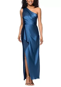 Women's Sleeveless One Shoulder Gown