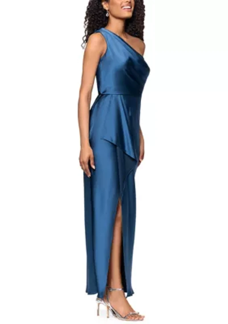 Women's Sleeveless One Shoulder Gown