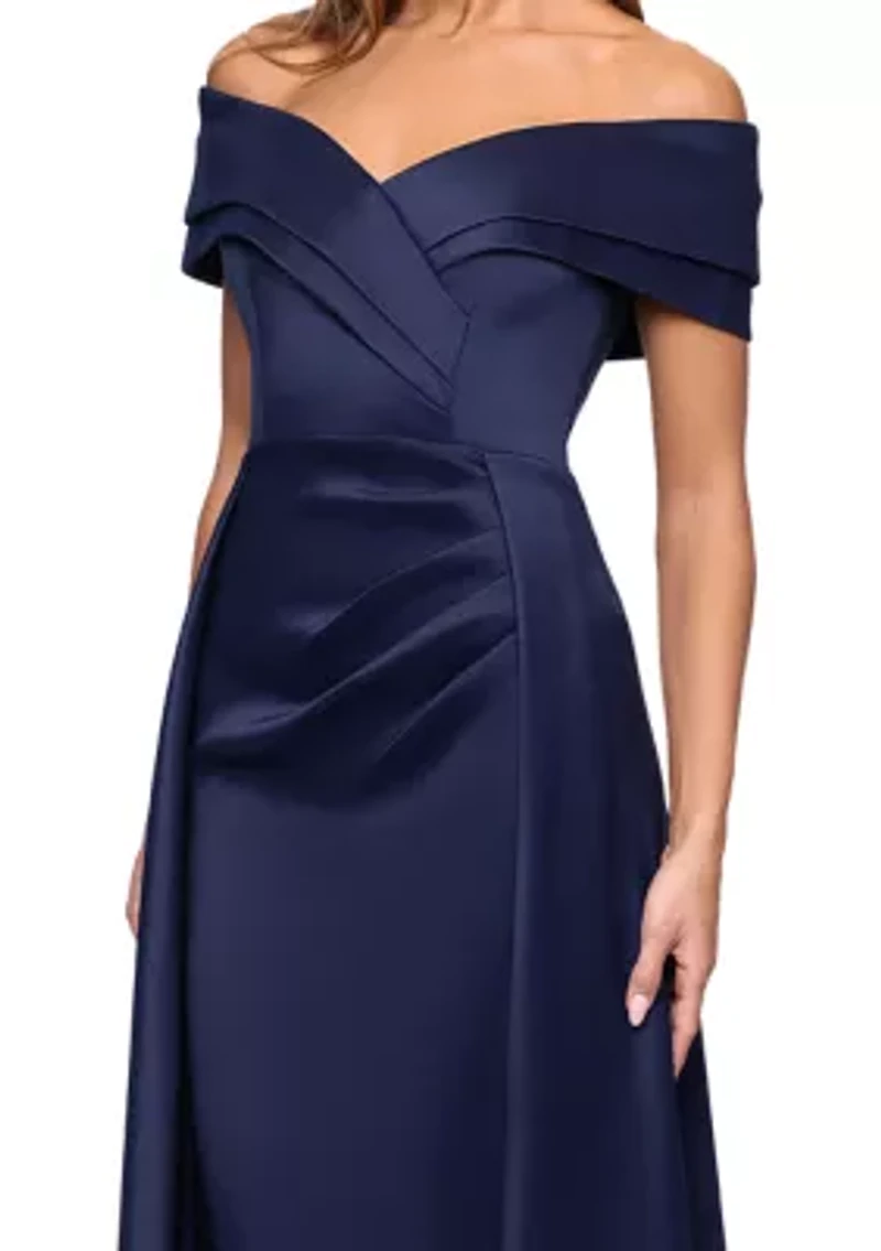 Women's Off The Shoulder Overlay Gown