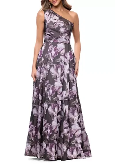 Women's Off The Shoulder Jacquard Gown
