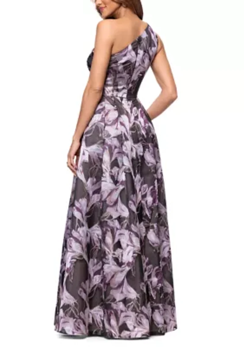 Women's Off The Shoulder Jacquard Gown