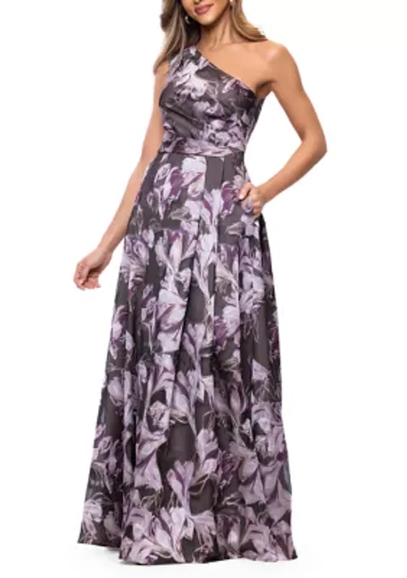 Women's Off The Shoulder Jacquard Gown