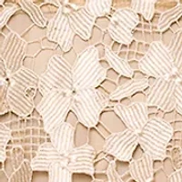 Women's Strapless Gold Lace Gown