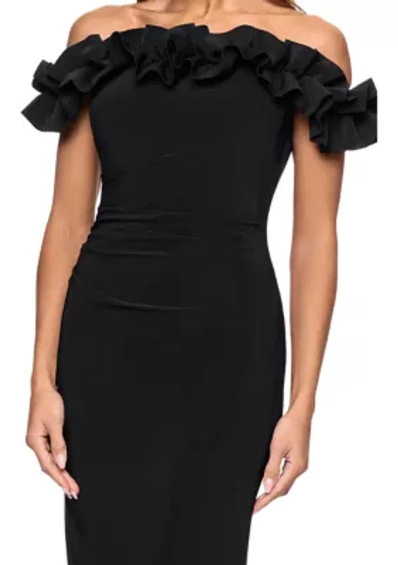 Women's Off the Shoulder Slim Dress