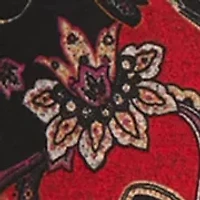 Plus 3/4 Bell Sleeve Paisley A-Line Dress