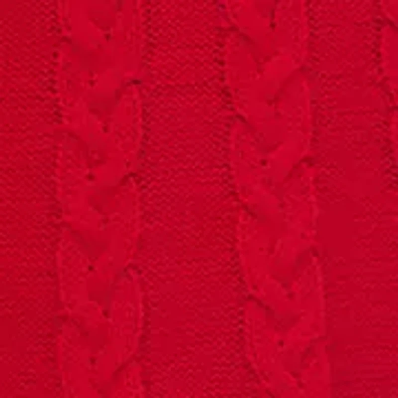 Women's Long Sleeve Mock Neck Solid A-Line Dress