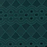 Women's 3/4 Sleeve Round Neck Solid Lace A-Line Dress