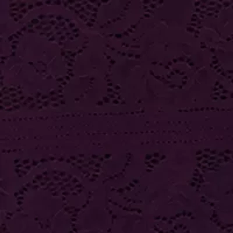 Plus Wide Neck Solid Lace Sheath Dress