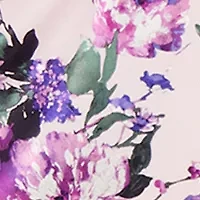 Women's Sleeveless Asymmetrical Floral Print Sheath Dress