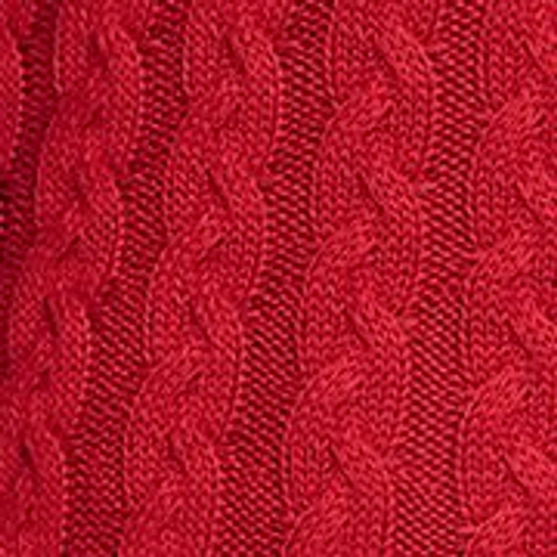 Women's Fitted Sleeve Cable Knit A-Line Sweater Dress