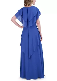 Women's Tiered Ruffle Gown