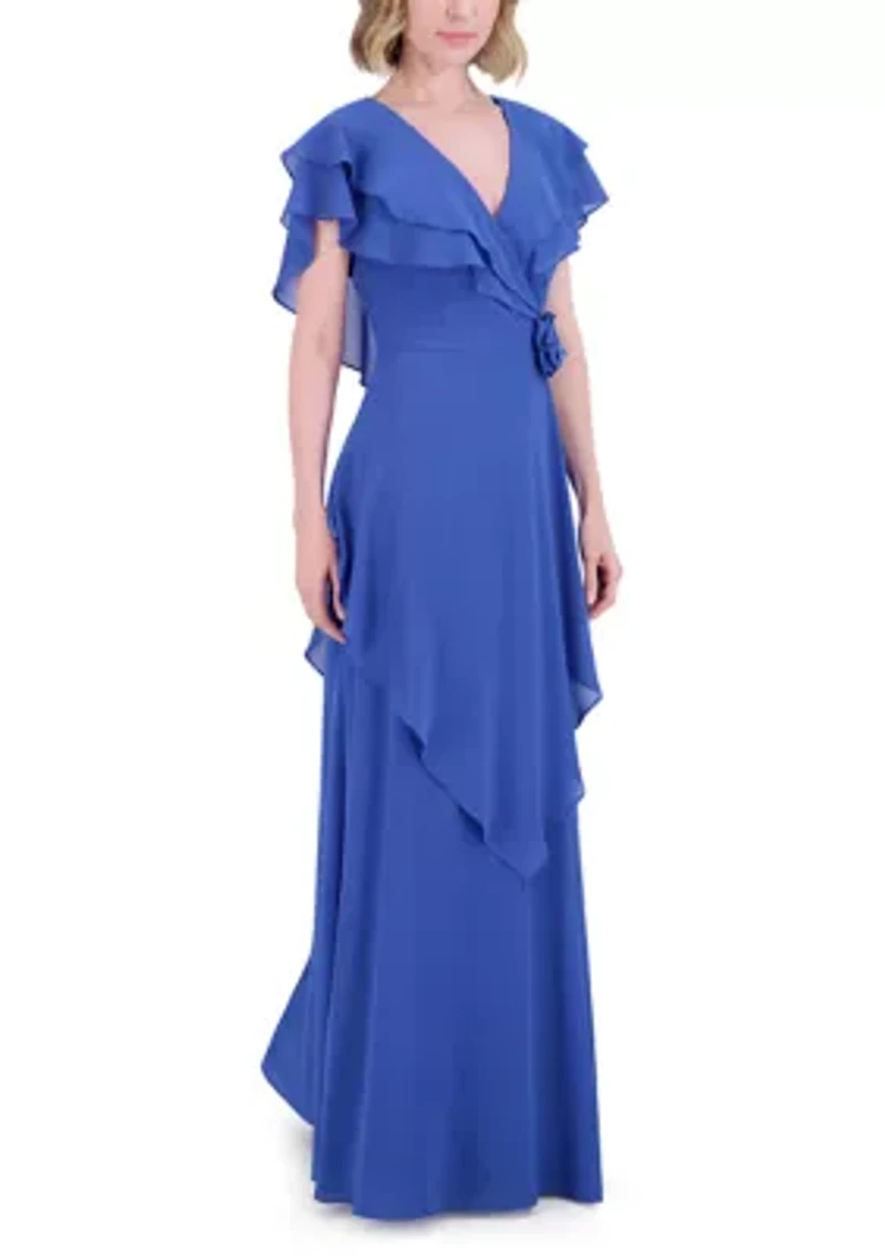 Women's Tiered Ruffle Gown