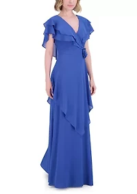 Women's Tiered Ruffle Gown