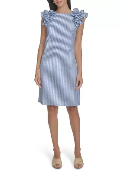 Women's Stripe Printed Sheath Dress