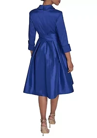 Women's Tie Waist A-Line Dress