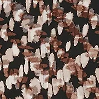 Women's Long Sleeve Collared Printed A-Line Dress