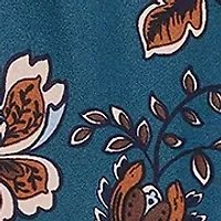 Women's Collared Neck Floral Print Dress