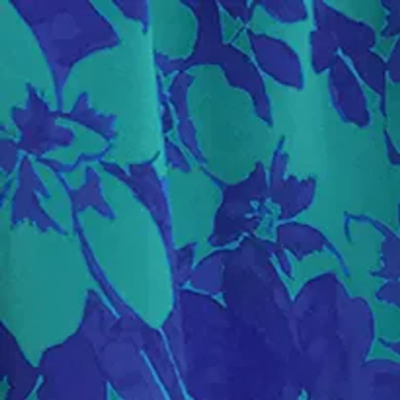 Plus Printed Chiffon Dress