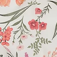 Plus Crew Neck Floral Print Dress