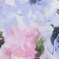 Plus Flutter Sleeve Floral Print Dress