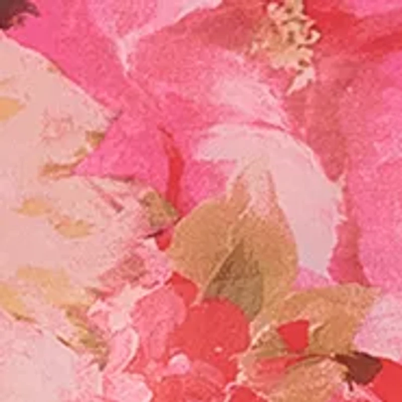 Plus Short Sleeve Floral Print Dress