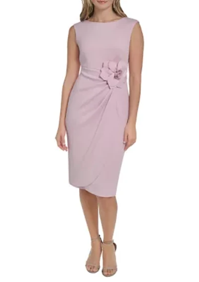 Women's Sleeveless Floral Embroidered Dress