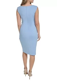 Women's Sleeveless Floral Embroidered Dress