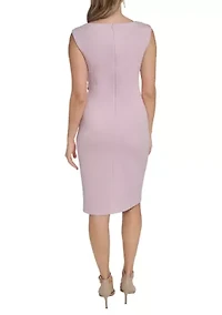 Women's Sleeveless Floral Embroidered Dress