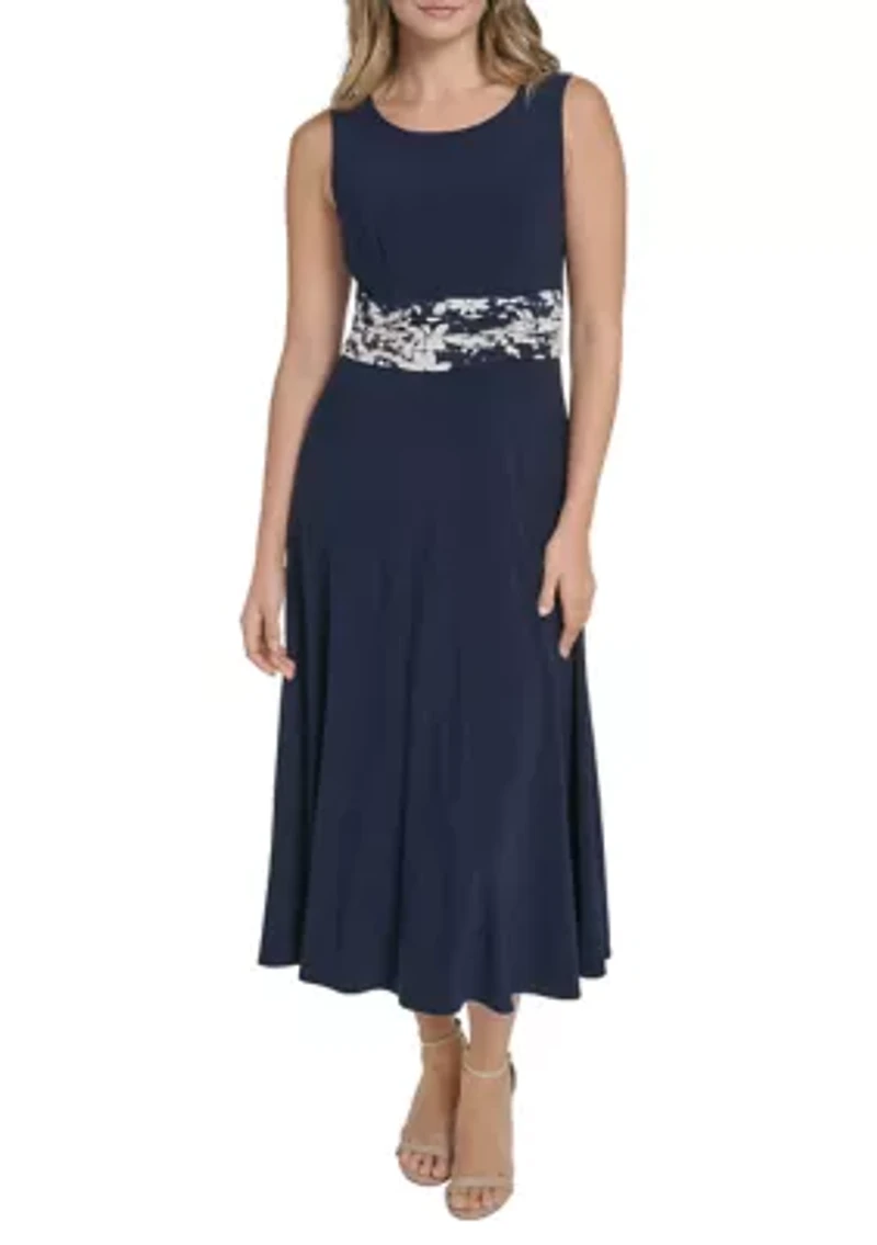 Women's 3/4 Sleeve Dress and Jacket Set