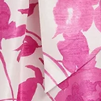 Women's Sleeveless Floral Printed Tie Waist Gown