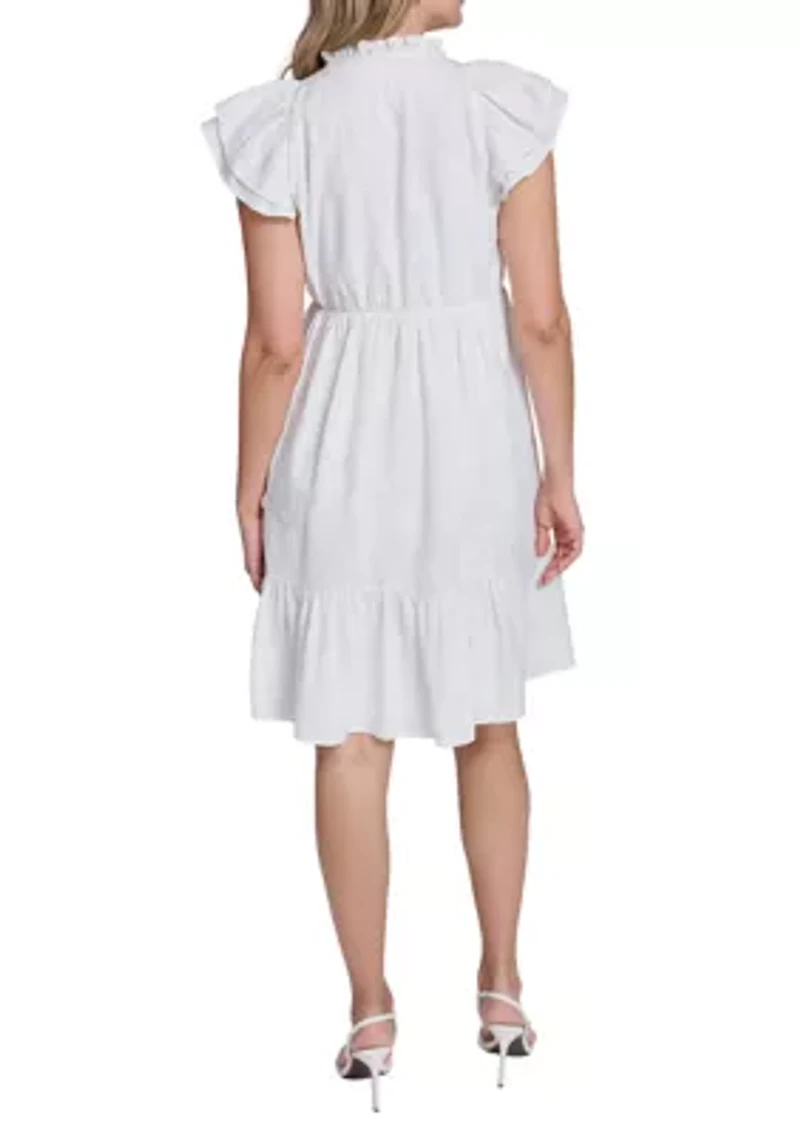 Women's Short Sleeve Lace Dress