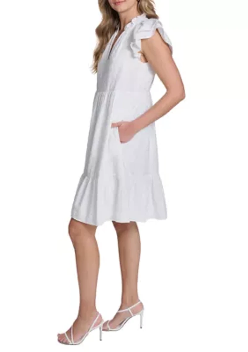 Women's Short Sleeve Lace Dress