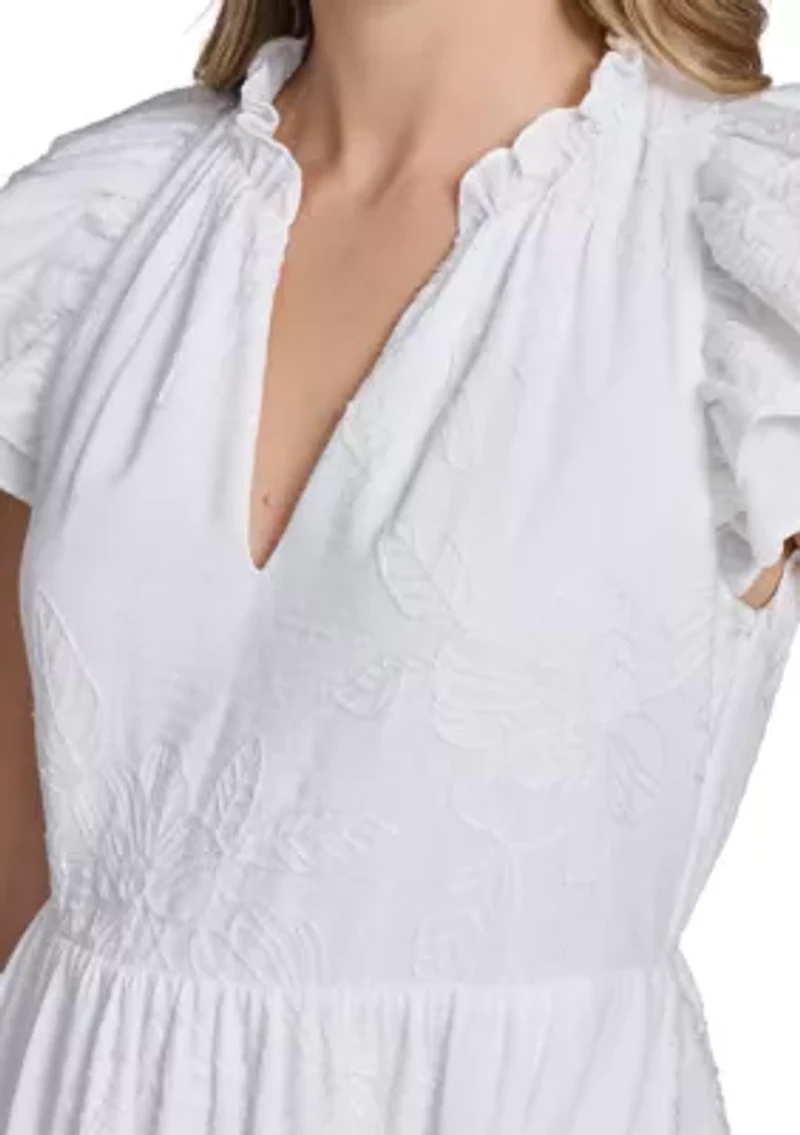 Women's Short Sleeve Lace Dress