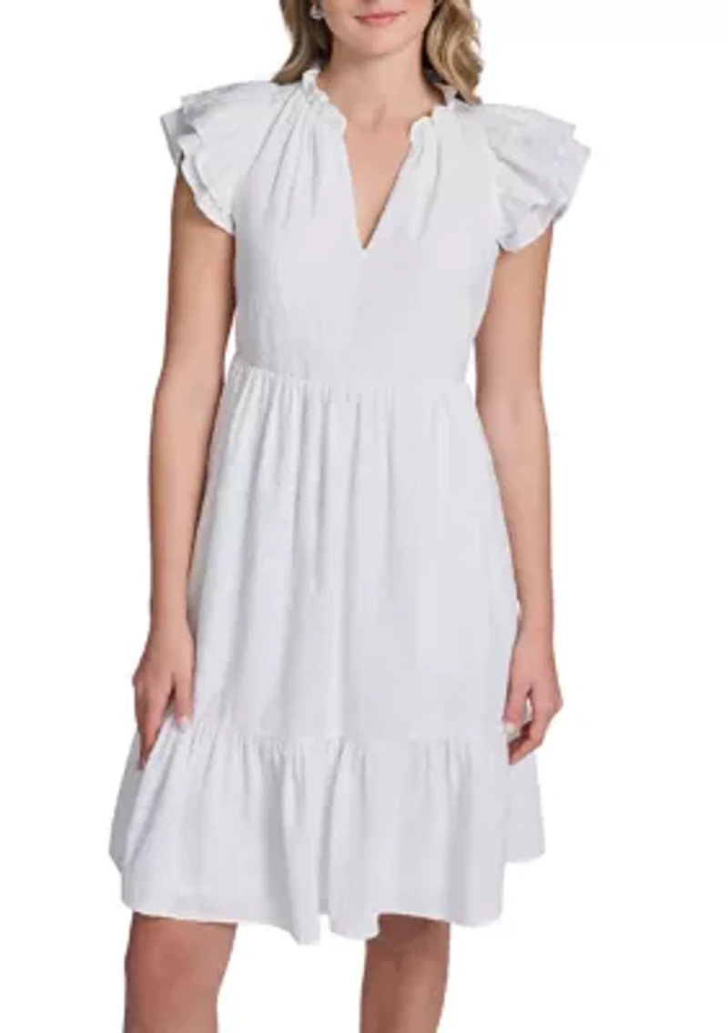Women's Short Sleeve Lace Dress