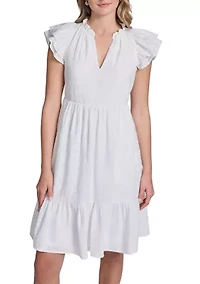Women's Short Sleeve Lace Dress