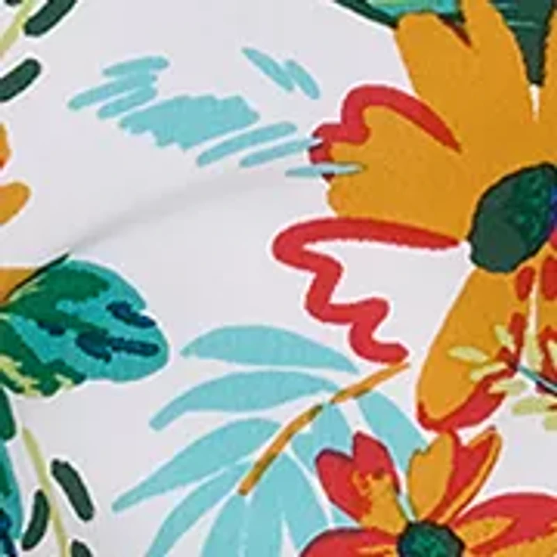 Women's Sleeveless Floral Printed Shirtdress