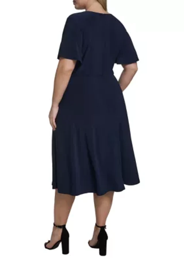 black one shoulder midi dress Marcella Women's Manhattan One Shoulder Midi Dress