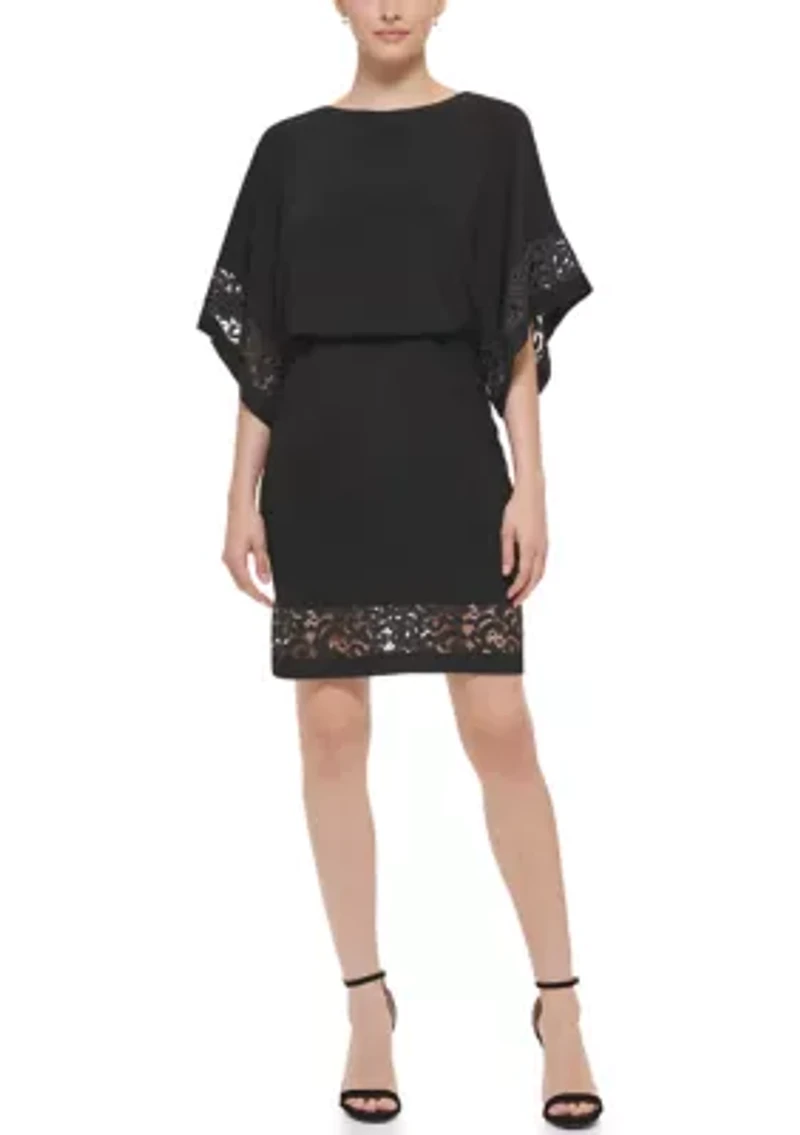 Women's Short Sleeve Sheath Dress