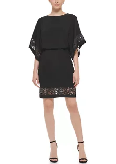 Women's Short Sleeve Sheath Dress