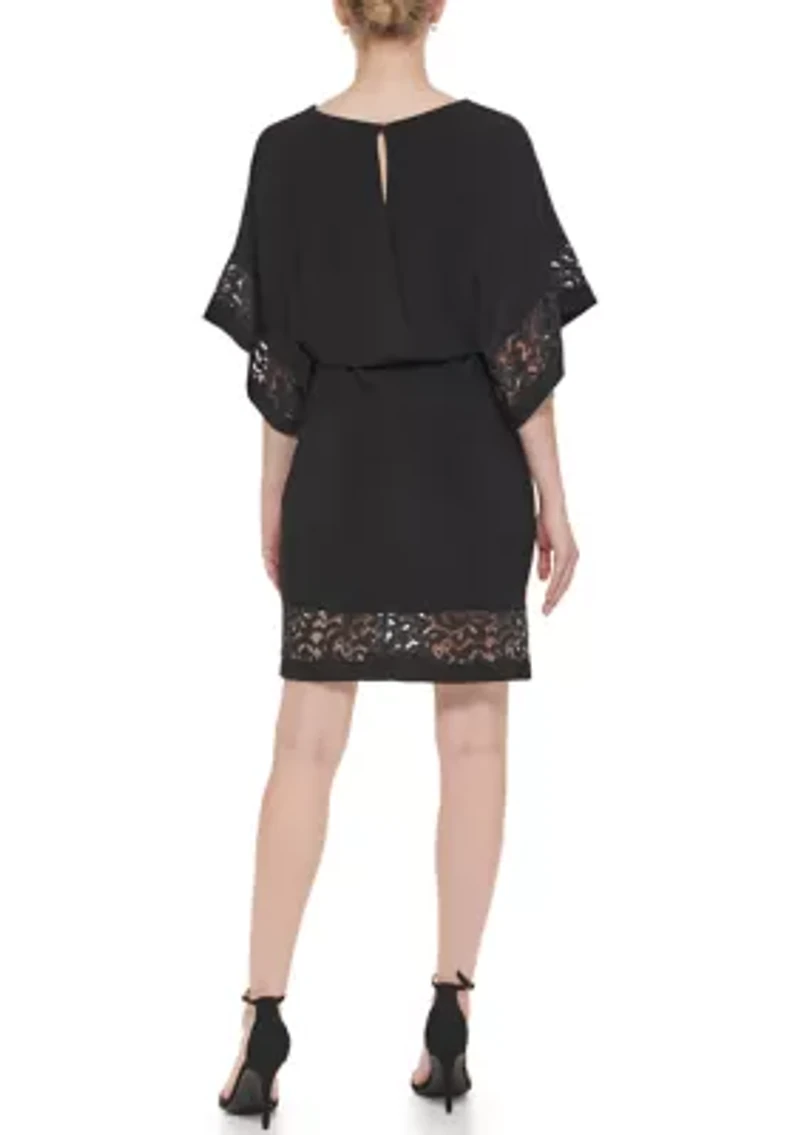 Women's Short Sleeve Sheath Dress