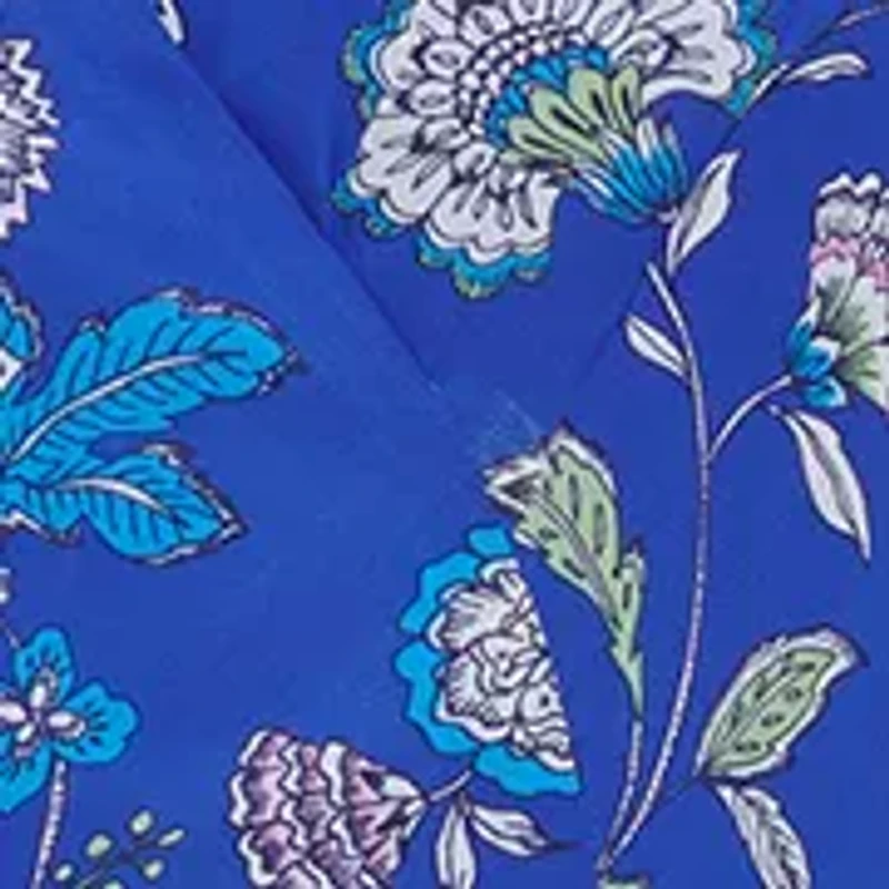 Women's 3/4 Sleeve Printed A-Line Wrap Dress