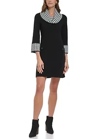 Women's Cowl Neck Sweater Dress
