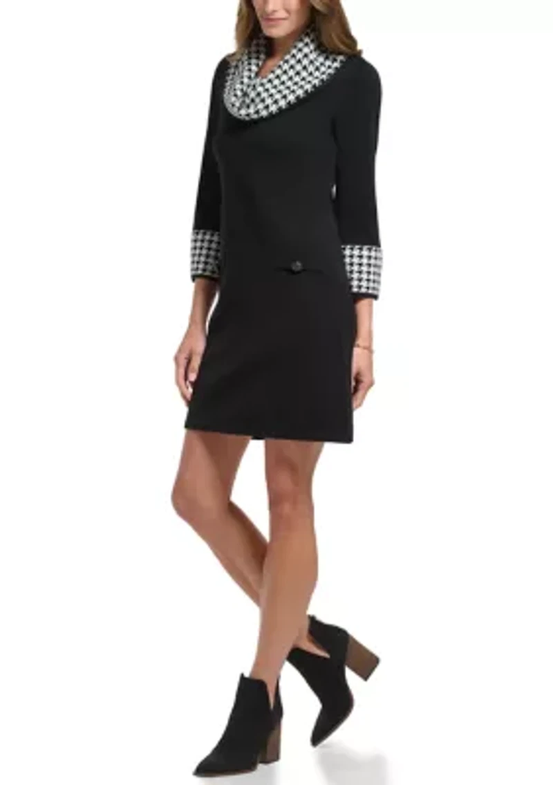 Women's Cowl Neck Sweater Dress