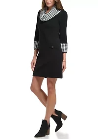 Women's Cowl Neck Sweater Dress